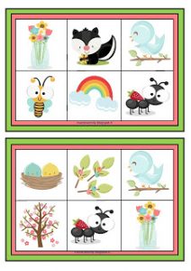 Jugamos con este divertido bingo de primavera – Imagenes Educativas